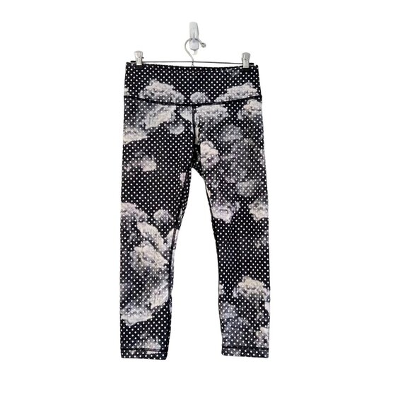 Lululemon Womens Wunder Under Crop Legging Dottie Dream Polka Dot Size 6 - Picture 3 of 7